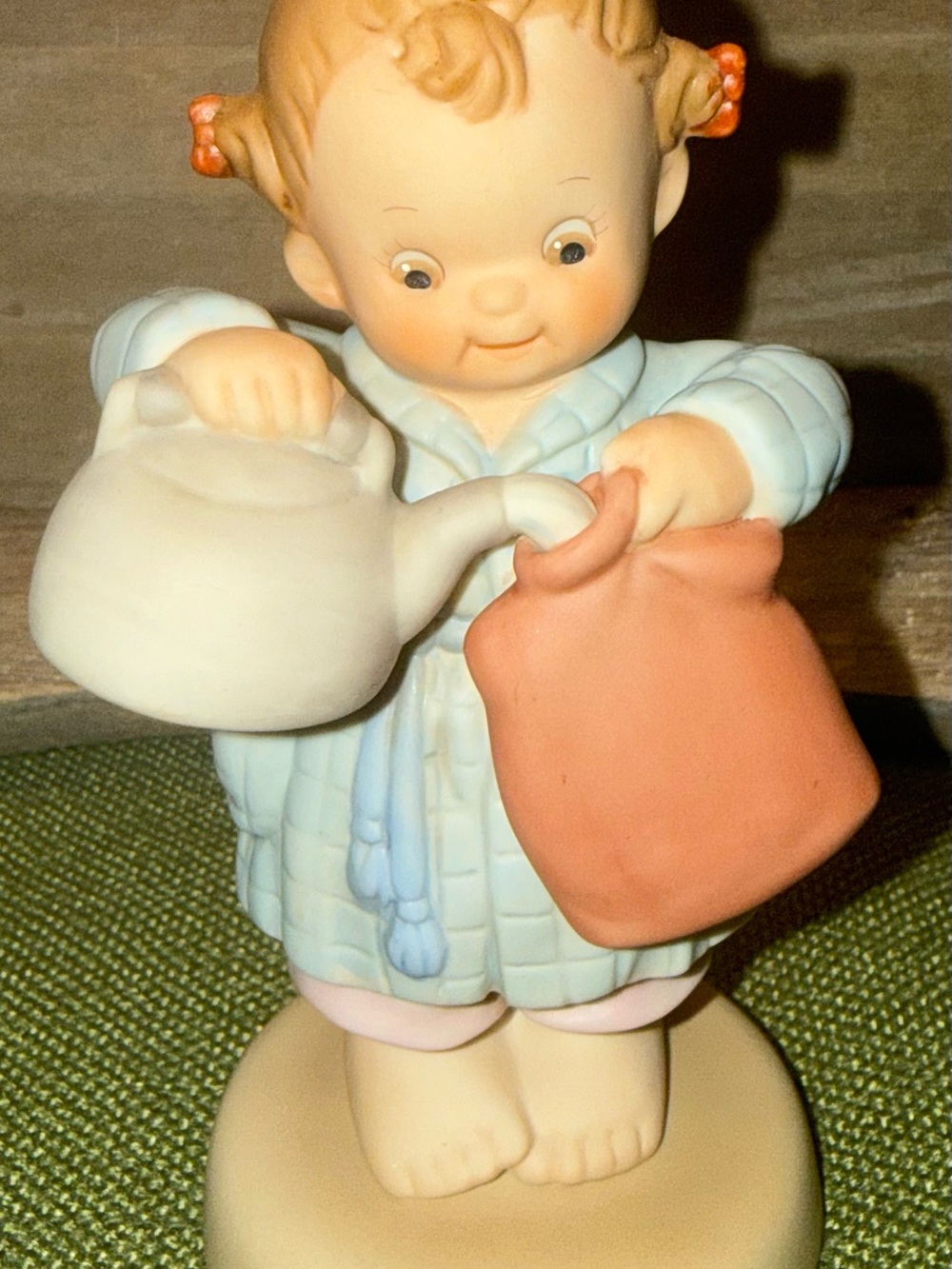 Enesco “Memories of Yesterday” “Comforting Thoughts” Girl Figurine, Vintage